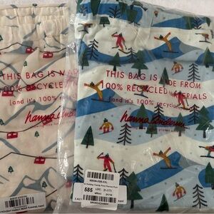 Hanna Andersson Adult Xxl pajama pants bottoms, 2 pairs